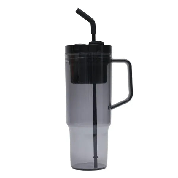 40 Oz Tumbler With Handle Lid And Straw