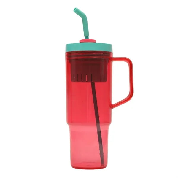 40 Oz Tumbler With Handle Lid And Straw