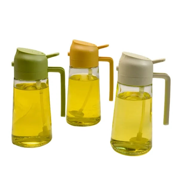 Multifunctional 2-in-1 Oil Bottle