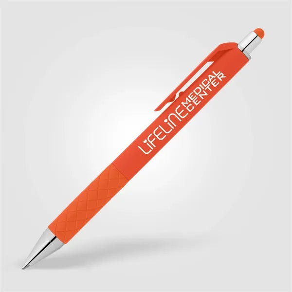 Islander Gel Retractable Bright Stylus Pen - Silkscreen
