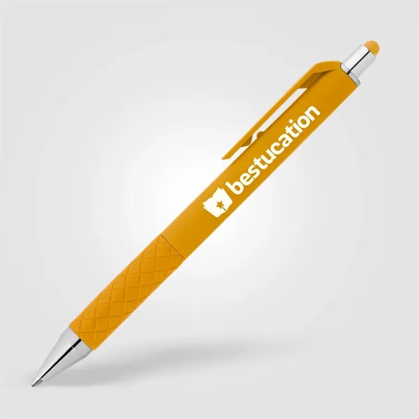 Islander Gel Retractable Bright Stylus Pen - Silkscreen