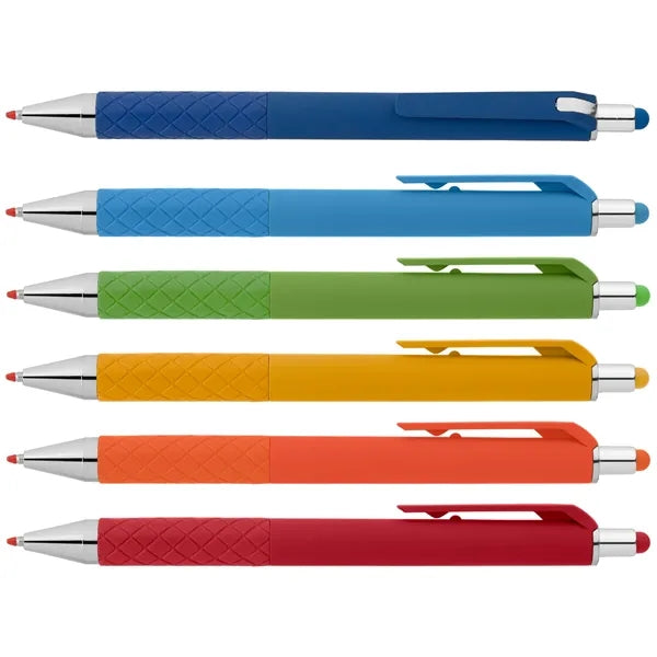 Islander Gel Retractable Bright Stylus Pen - Silkscreen