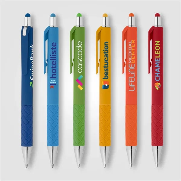 Islander Gel Retractable Bright Stylus Pen - Full Color