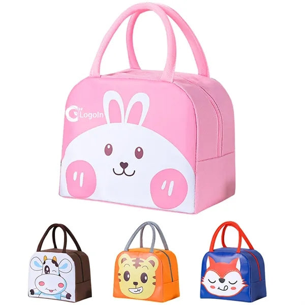 Cartoon Insulated Lunch Bag with Handles for for Work Picnic
