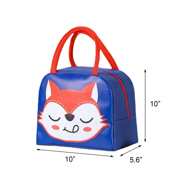 Cartoon Insulated Lunch Bag with Handles for for Work Picnic