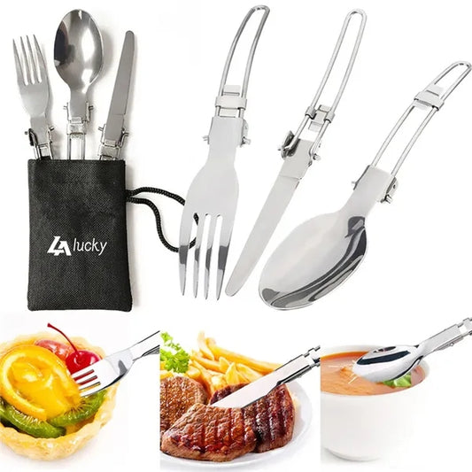 Stainless Steel Travel Camping Cutlery