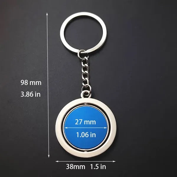Round Rotary Keychain
