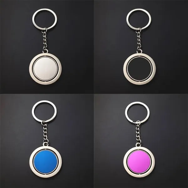 Round Rotary Keychain