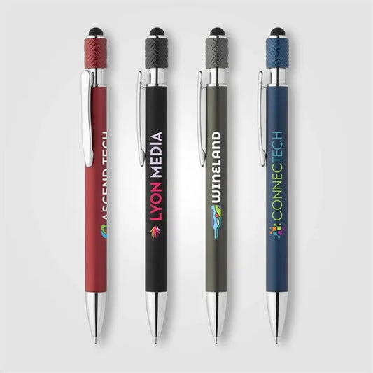 Wave Aluminum Spinner Stylus Pen - ColorJet