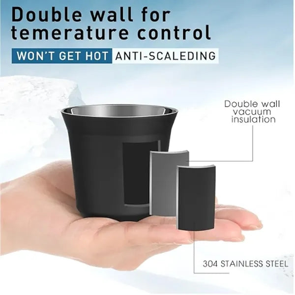 2.5 Oz Stainless Steel Espresso Cups