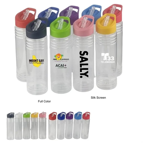 24 oz Hydration Slim Fit Water Bottle with Flip Straw