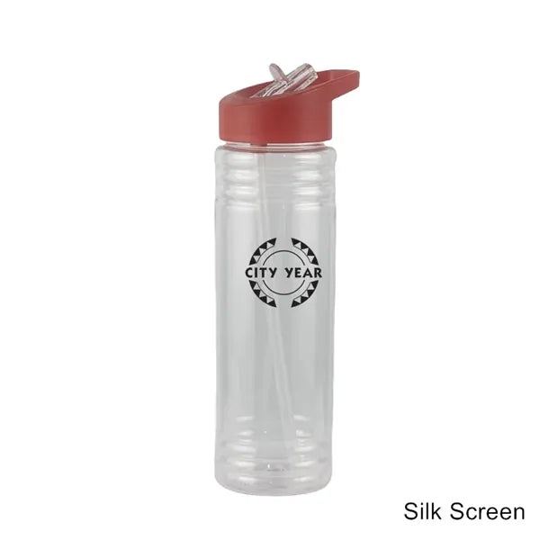 24 oz Hydration Slim Fit Water Bottle with Flip Straw