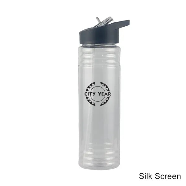 24 oz Hydration Slim Fit Water Bottle with Flip Straw