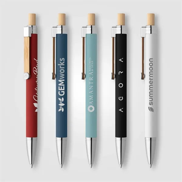 Phoenix Recycled Aluminum Softy Pen - Laser Engraved