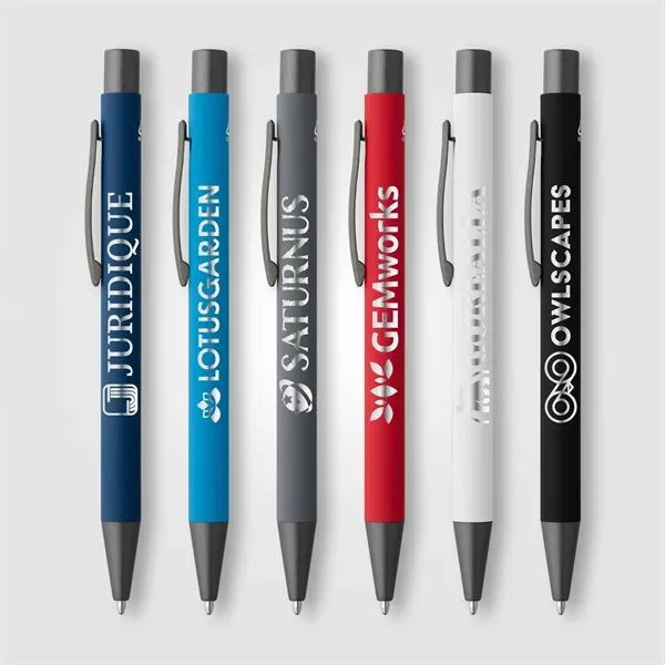 Bowie Recycled Aluminum Softy Pen - Laser Engraved