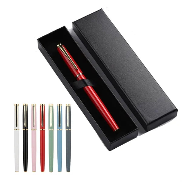 Metal Fine Point Ballpoint Pen with Box