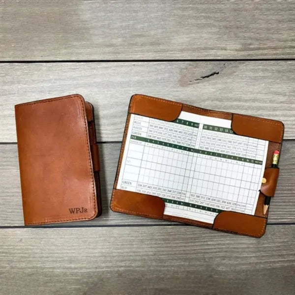 Leather Golf Scorecard Book