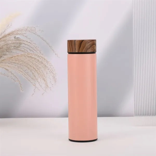 500ml Vacuum Insulated Water Bottle with Bamboo Lid
