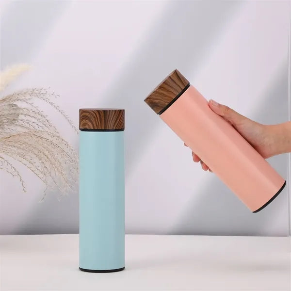 500ml Vacuum Insulated Water Bottle with Bamboo Lid