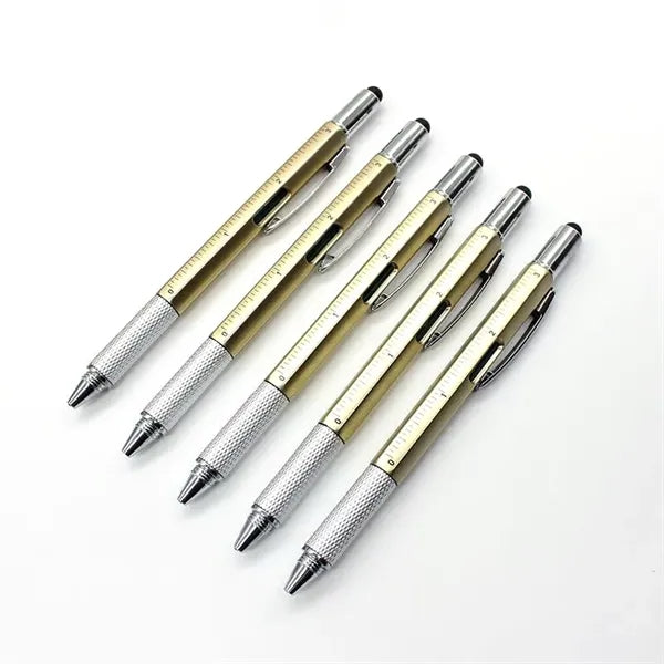 5-In-1 Multi Functional Metal Pen With Stylus