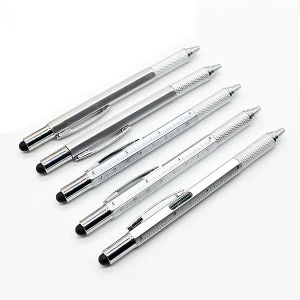 5-In-1 Multi Functional Metal Pen With Stylus
