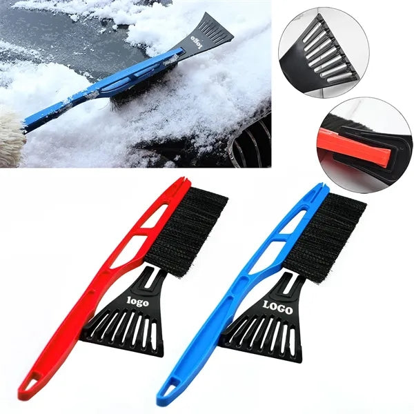 20'' 2-in-1 Snow Shovel With Long Handle For Vehicles
