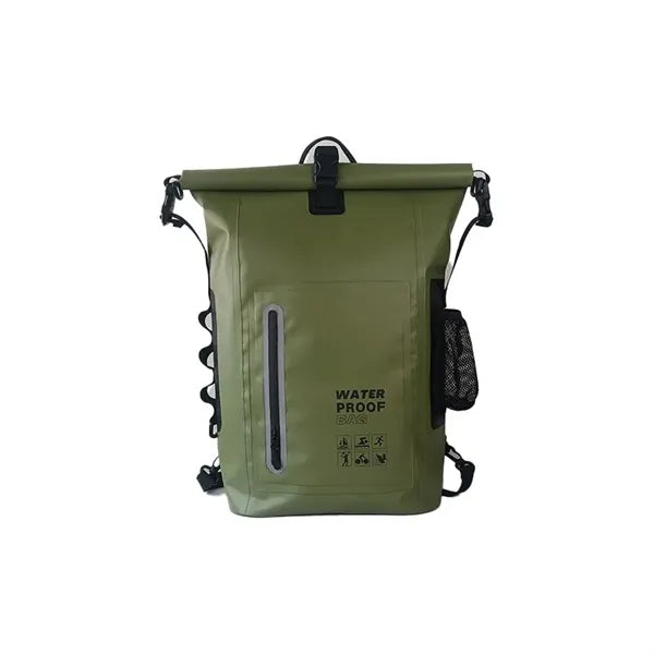 25L Waterproof PVC Backpack With Mesh Pocket