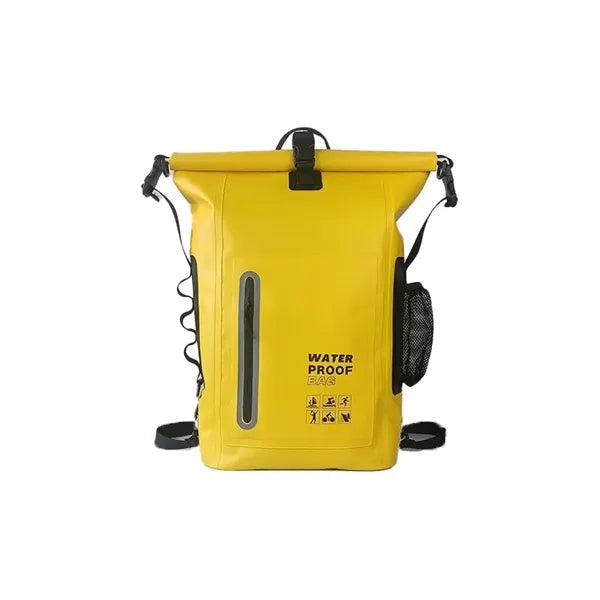 25L Waterproof PVC Backpack With Mesh Pocket