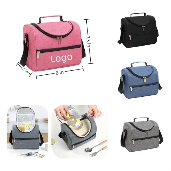 Foldable Oxford Insulated Lunch Tote