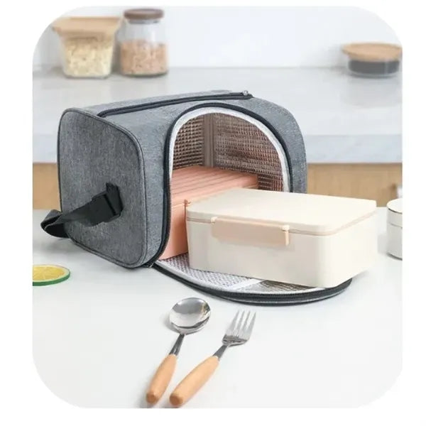 Foldable Oxford Insulated Lunch Tote