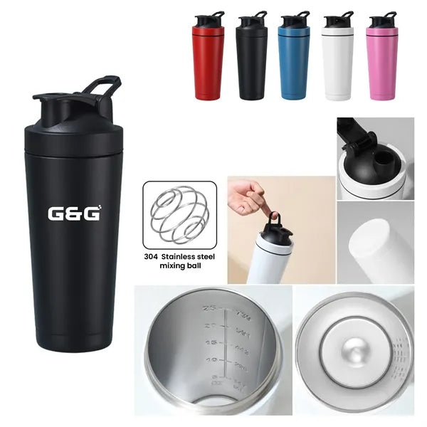 26oz Stainless Steel Protein Shaker Water Bottle