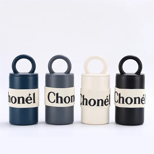 460ml Stainless Steel Vacuum Mug with Handle Lid