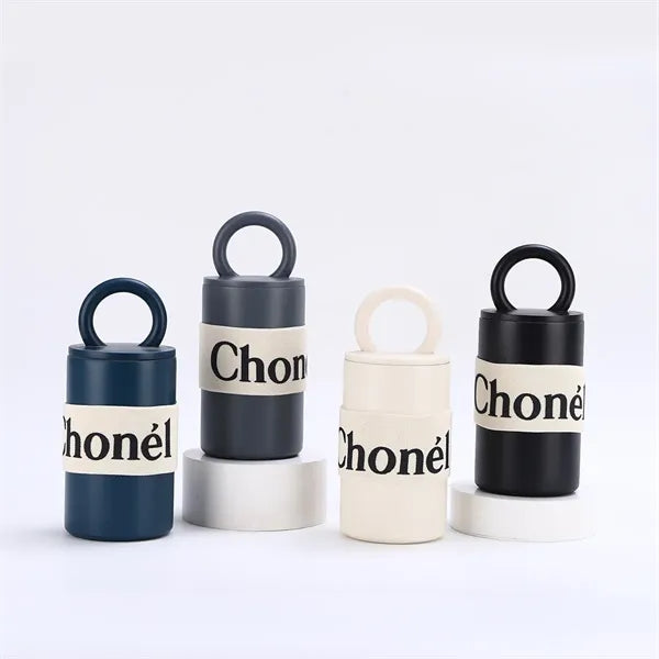 460ml Stainless Steel Vacuum Mug with Handle Lid