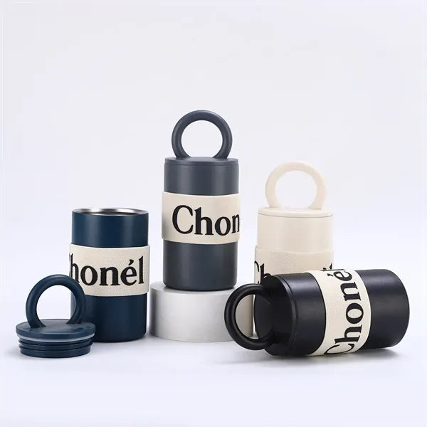 460ml Stainless Steel Vacuum Mug with Handle Lid