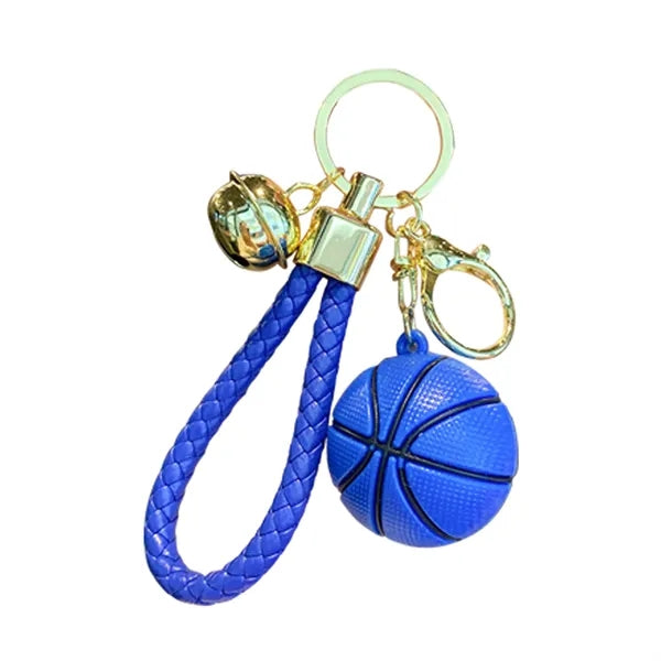PVC Soft Rubber Basketball Keychain