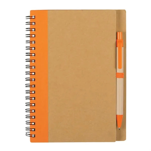 Eco-Inspired Spiral Notebook & Pen