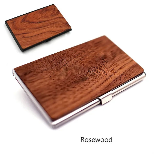 Elegant Wooden Business Card Holder