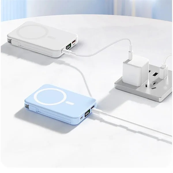 10000mAh Power Bank with USB-C Cable LED Display