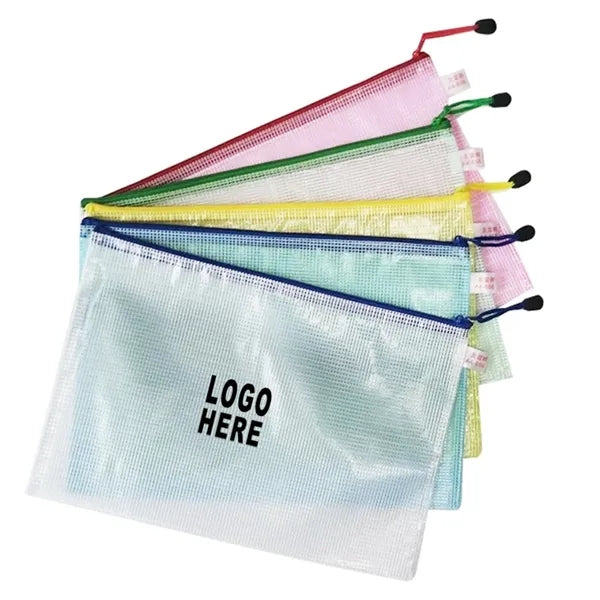 A4 Transparent Mesh File Bag PVC