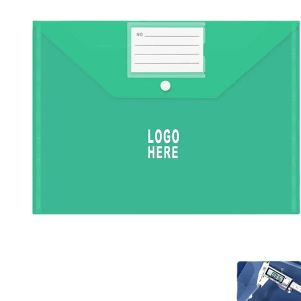Transparent Document Bag with Label