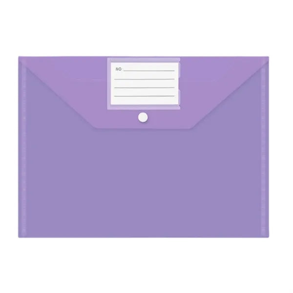 Transparent Document Bag with Label
