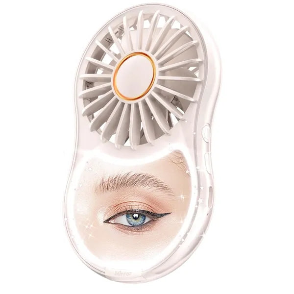 Makeup Mirror Charging Multi-function Folding Fan
