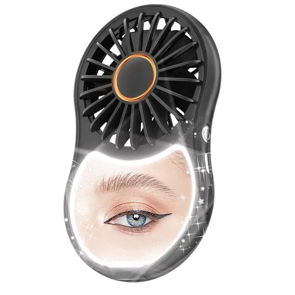 Makeup Mirror Charging Multi-function Folding Fan