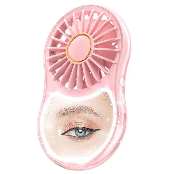 Makeup Mirror Charging Multi-function Folding Fan