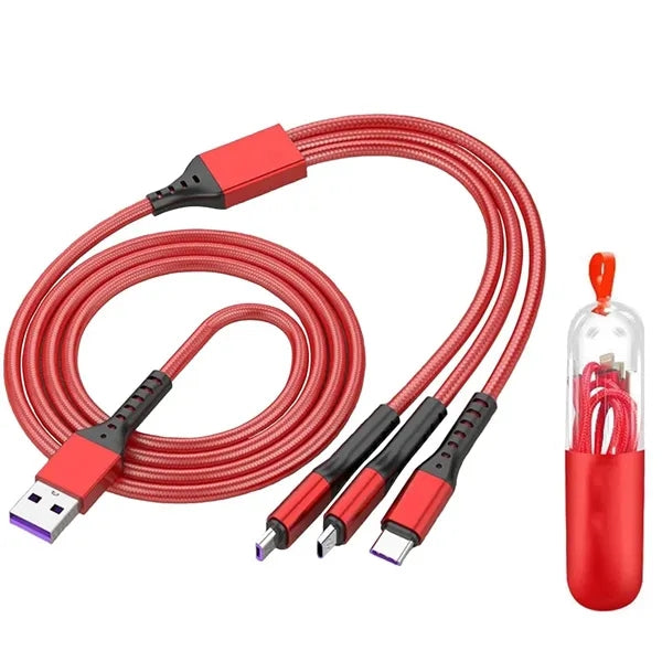 Multi Charging Cable For Multiple Devices 3 In 1