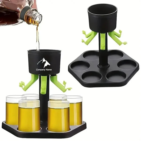 6 Shots Holder Pourer With Stoppers