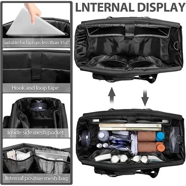 Storage Travel Bag With Padded Laptop Sleeve