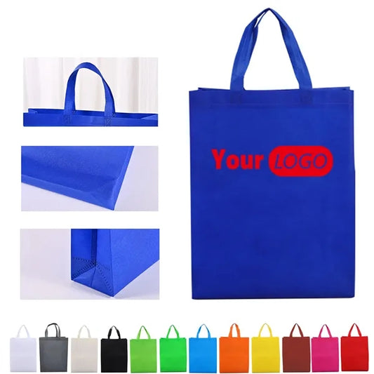 Heavy Duty Non-Woven Tote Bags Customizable Logo