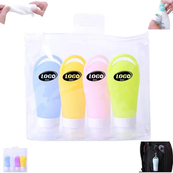 3oz Portable Leak Proof Silicone Travel Bottle For Toiletrie