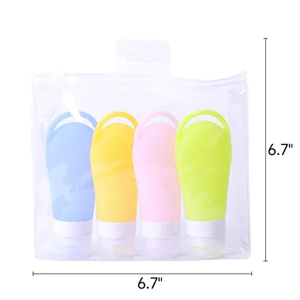 3oz Portable Leak Proof Silicone Travel Bottle For Toiletrie